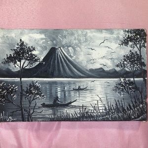 🇬🇹 Guatemalan Lake Atitlan Painting